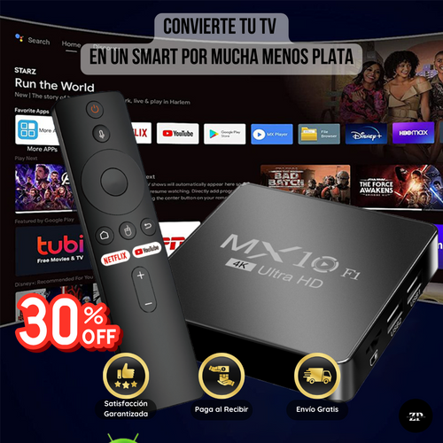 TV BOX  DECODIFICADOR  5G, 4K - (30% OFF)