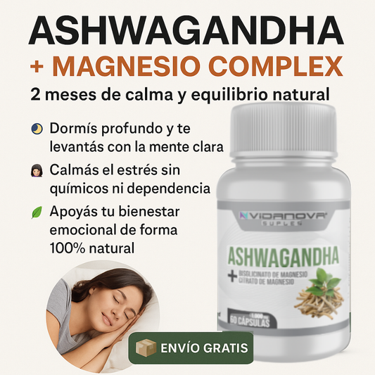 Ashwagandha + Magnesio 1000mg 60 CAPS