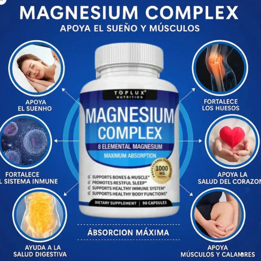 Magnesium Complex – 8 tipos de magnesio para recuperar tu bienestar natural