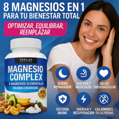 Magnesium Complex – 8 tipos de magnesio para recuperar tu bienestar natural