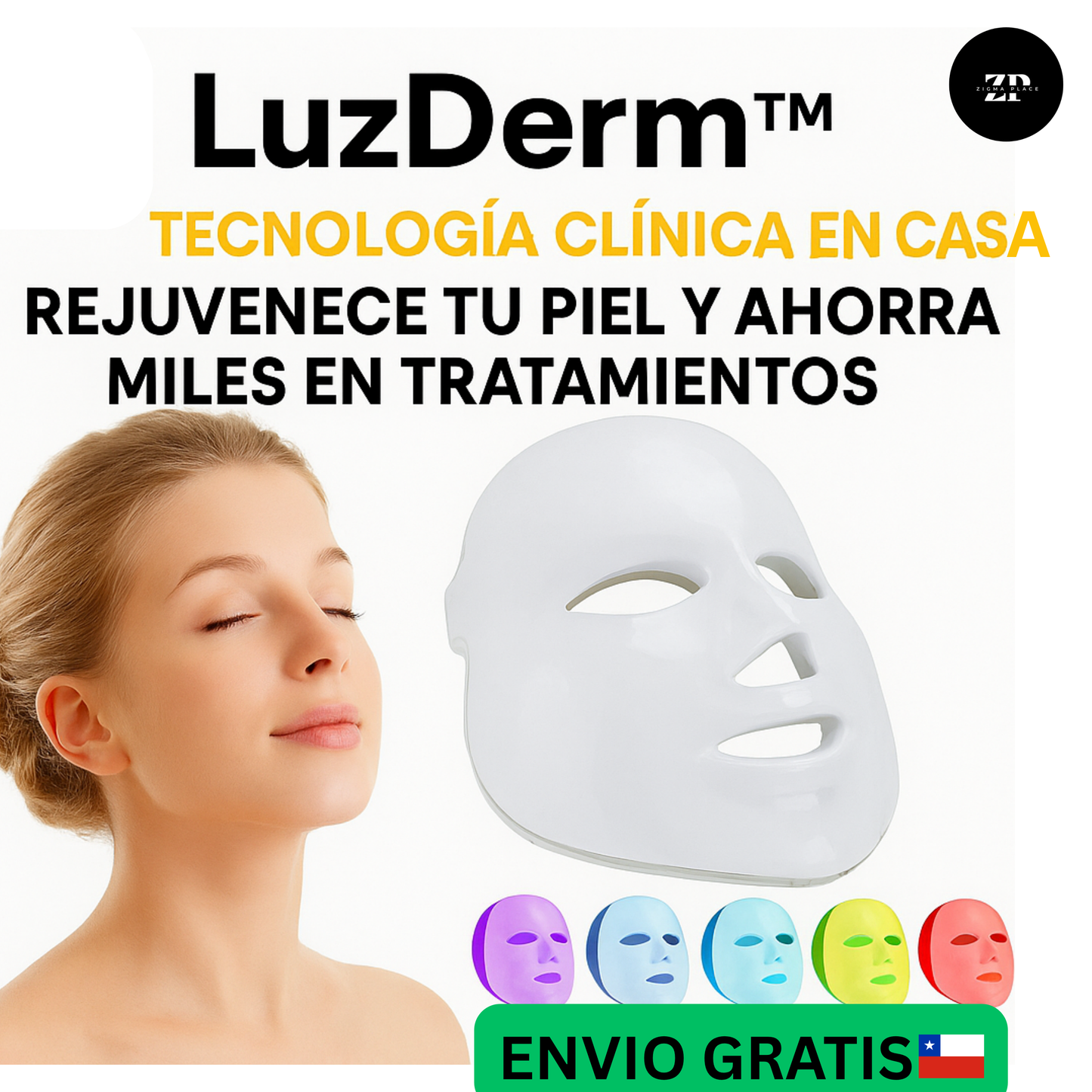LuzDerm™ – 7 Colores piel radiante + Guía facial GRATIS