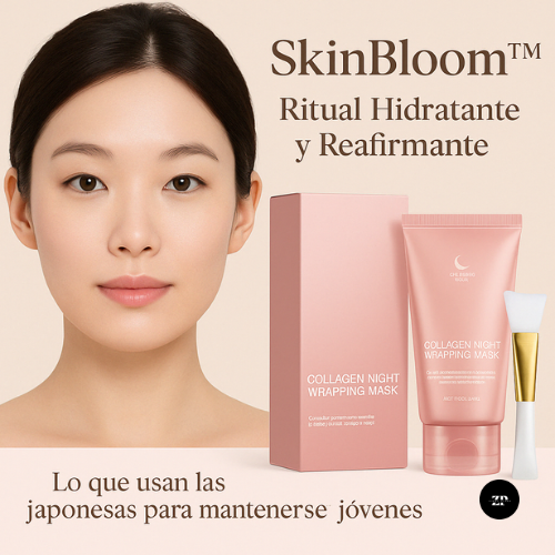 SkinBloom™ – Ritual Hidratante y Reafirmante (brocha + máscara labial Sakura de REGALO) - 30% OFF