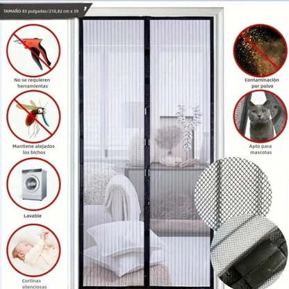 Cortina Magnética Anti-Bichos – Disfruta aire fresco sin moscas ni zancudos