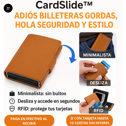 CardSlide™ – Adiós billeteras gordas, hola seguridad y estilo