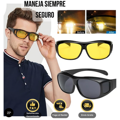 LENTES DE CONDUCCIÓN DIA Y NOCHE HD DUO - (30% OFF)