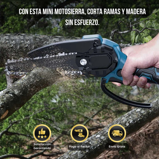 🪚 Mini Motosierra Inalambrica (30% OFF) 🪵