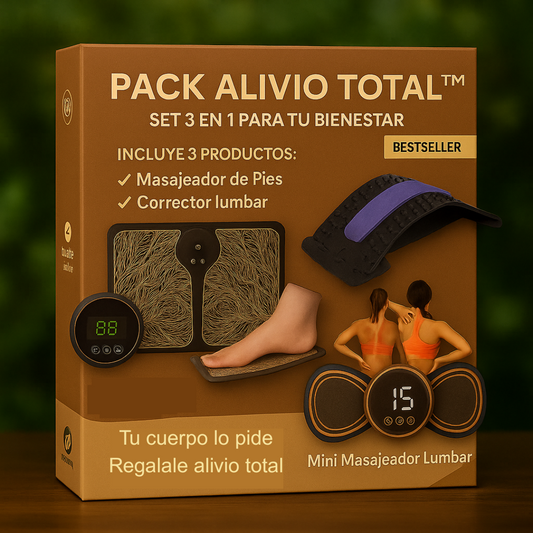 Pack Más Alivio™ – Piernas + Espalda + Postura