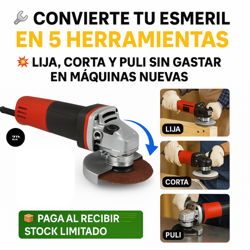 MultiAdapt™ –Tu esmeril, ahora multi-herramienta