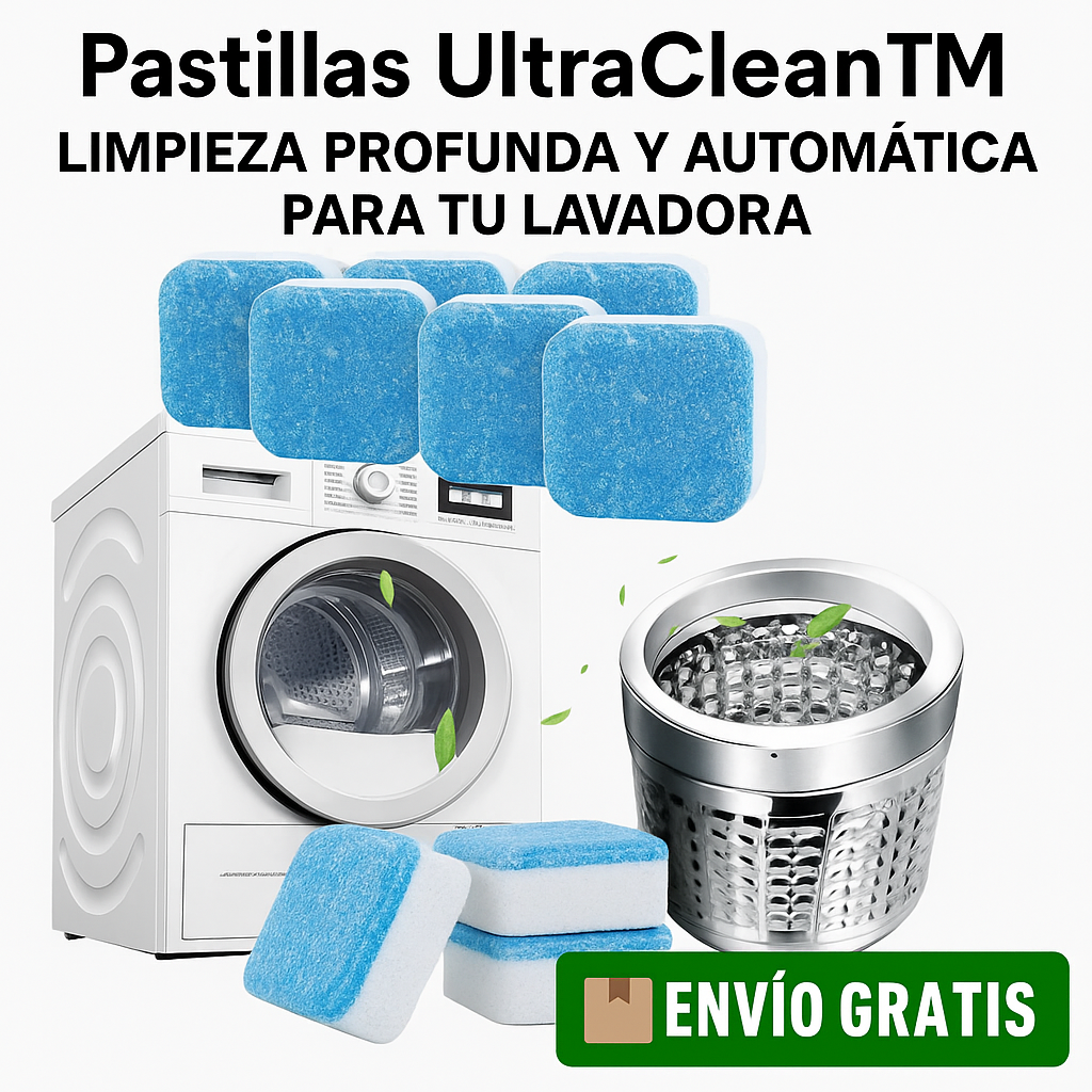 Pastillas UltraClean™ – Limpieza profunda y automática para tu lavadora x12
