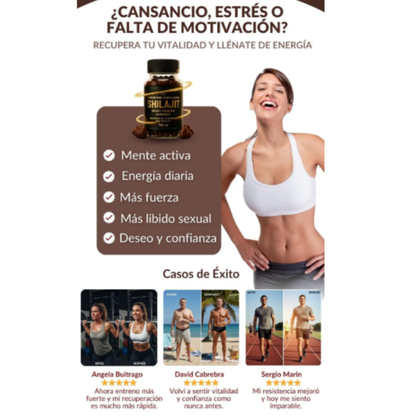 Shilajit Gomitas Dorado Nutrition: Energía y defensas en un formato delicioso y fácil de tomar