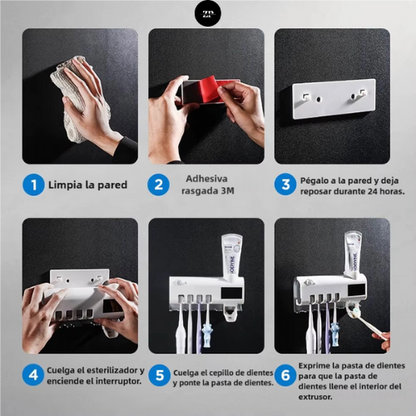 HigieneMax – Esterilizador y Organizador de Cepillos (30% OFF)
