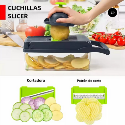 ChefSlice 15 en 1 – Cortador Multifuncional 🔪🥕 (30% OFF)