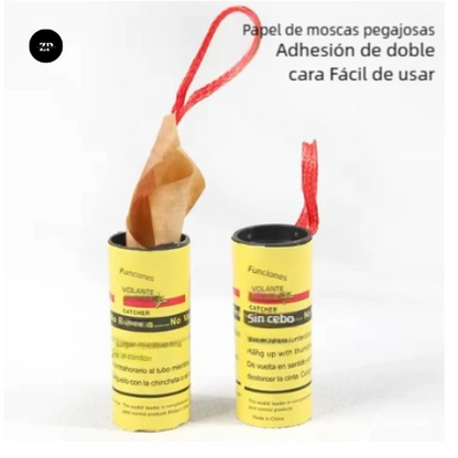 Pack 4 Cinta Atrapa Moscas Tubos Trampa (3x1)