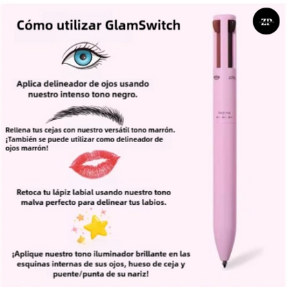 💄 GlamSwitch 4 en 1 – Lápiz de Maquillaje Multifuncional Premium (30% OFF)