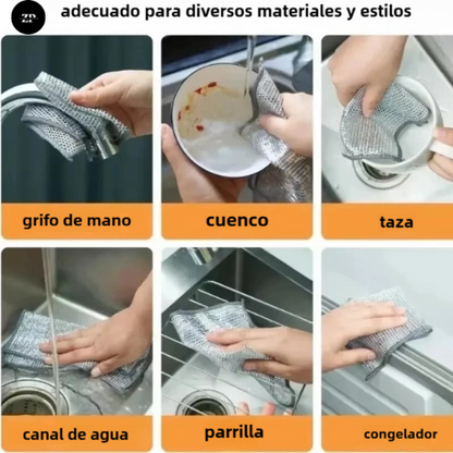 KIT PAÑO ALUMINIO X5 - Duraderos y resistentes para un uso prolongado (30% OFF)