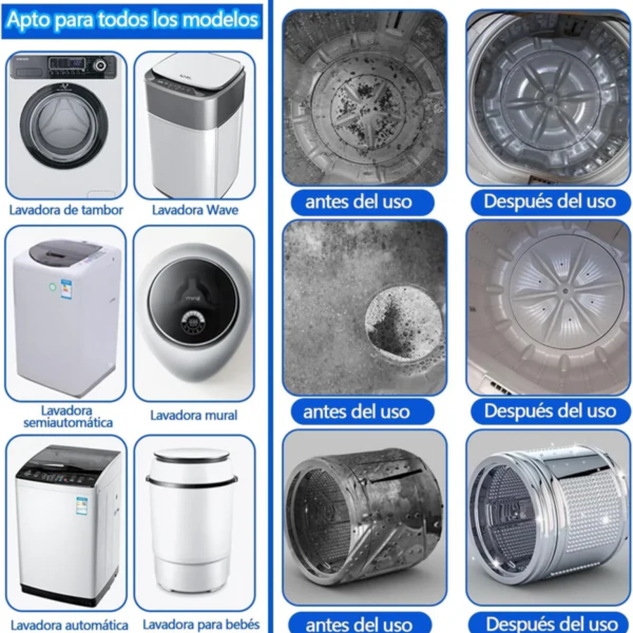 Pastillas UltraClean™ – Limpieza profunda y automática para tu lavadora x12