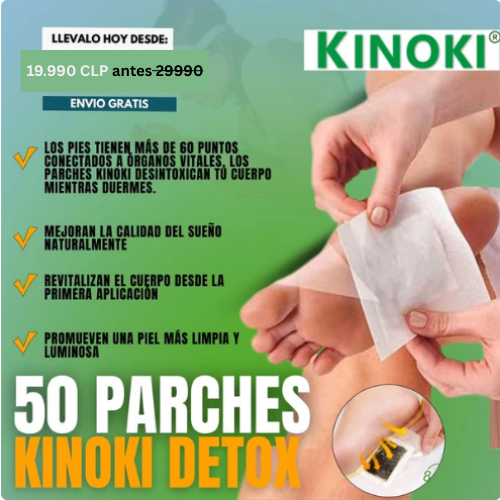 Kinoki Detox Pro™ – Elimina toxinas mientras duermes (PROMO 50 PARCHES)