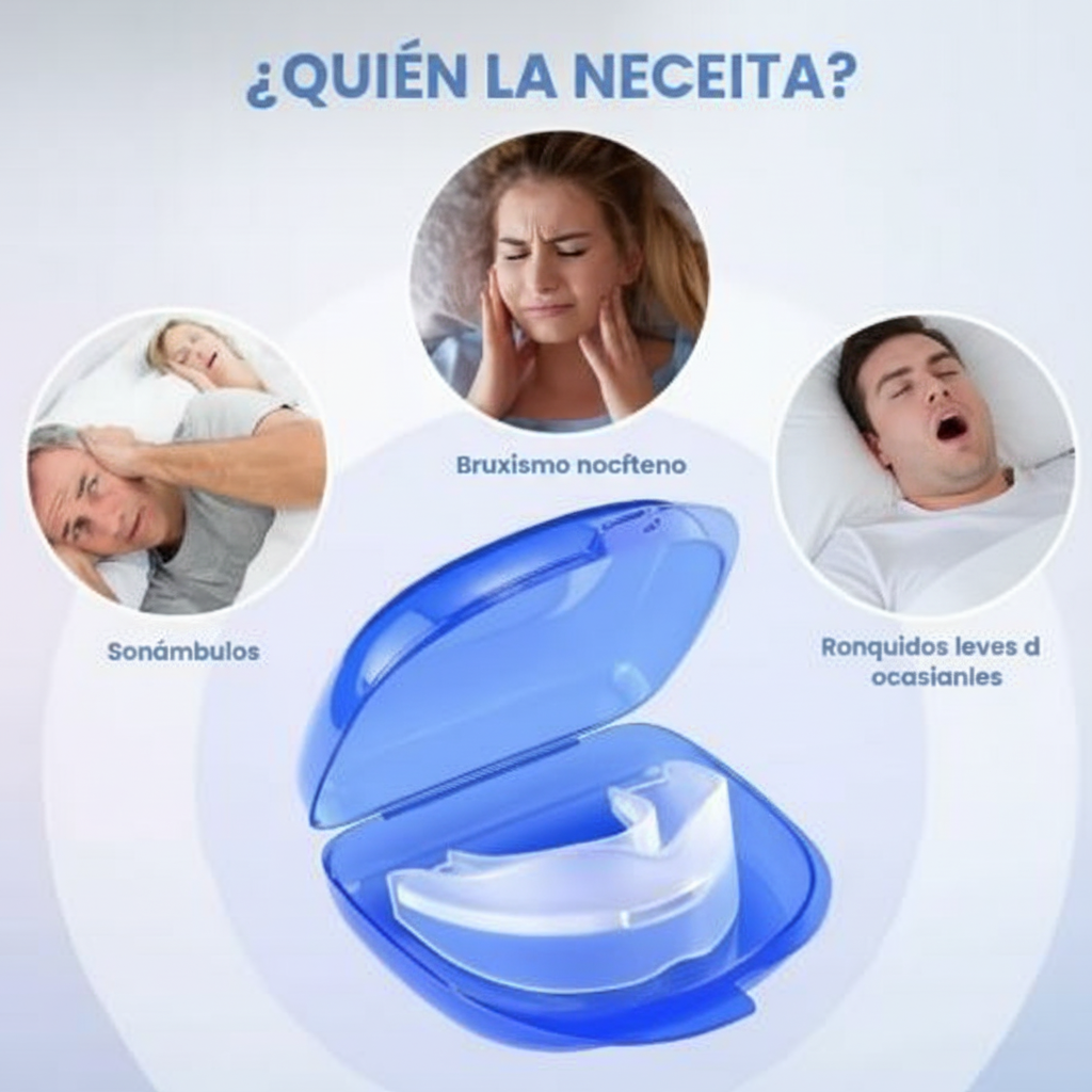 SleepGuard™ – Placa para proteger tus dientes, respirar mejor y dormir sin ruidos